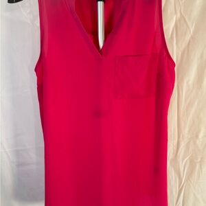 Maurices Fuchsia Sleeveless V-Neck Blouse